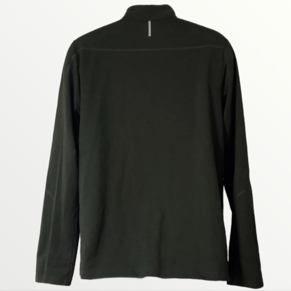 Reebok 1/4 Zip Henley Pullover Sweater Men's Medium Green athleisure - Picture 2 of 4